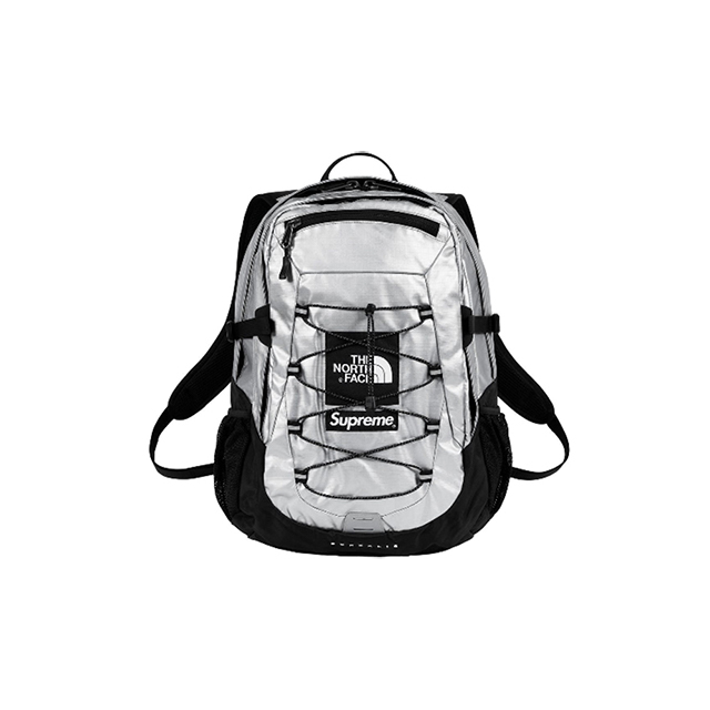 Supreme x TNF Metallic Borealis Backpack Silver - Scimmiando Shop