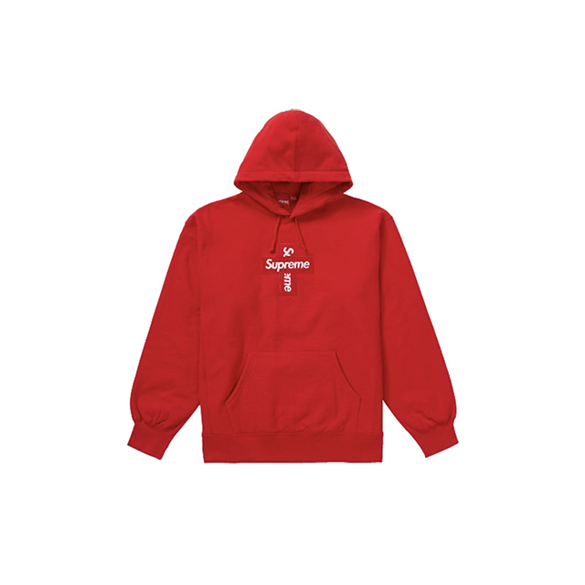 Supreme Cross Box Logo Hooded Sweatshirt - Scimmiando Shop